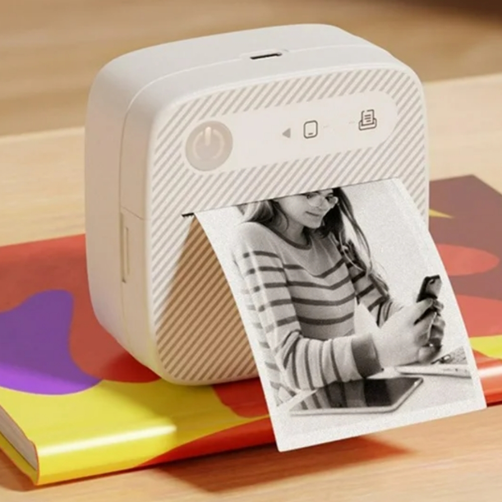White Mini Printer - Picture 3 of 4